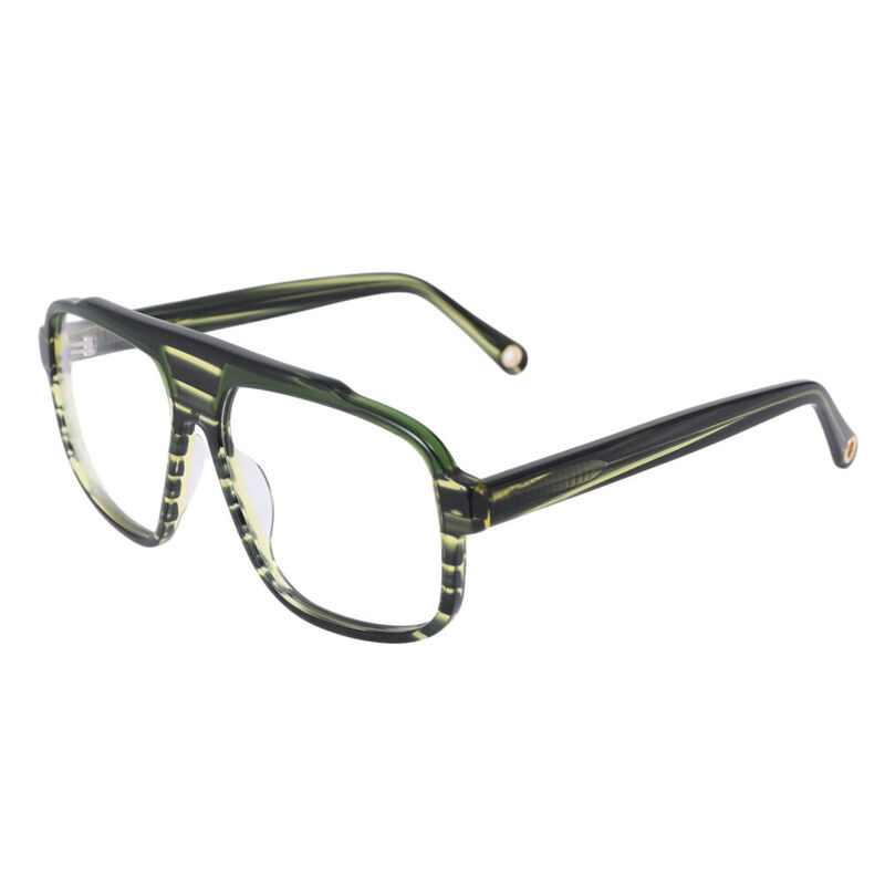 Minguell Aviator Green Glasses