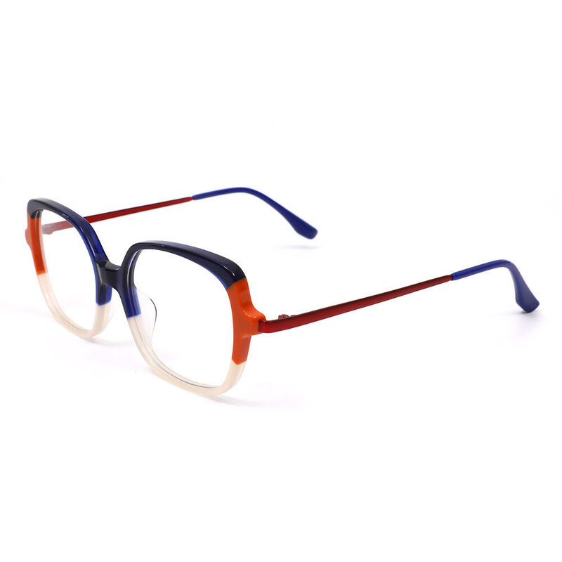 Cele Square Blue Glasses