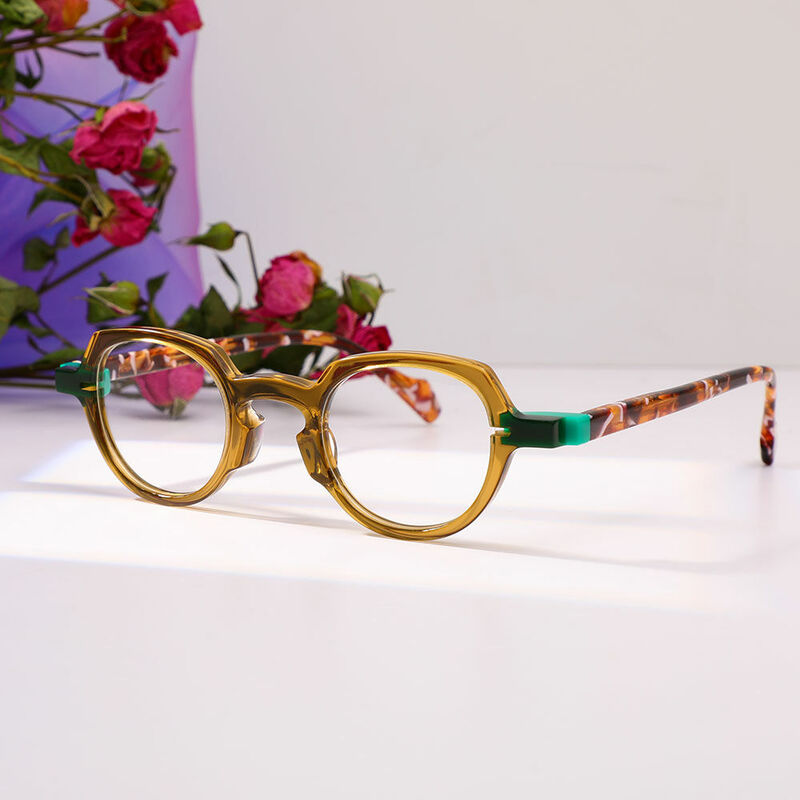 Kiplin Oval Brown Glasses