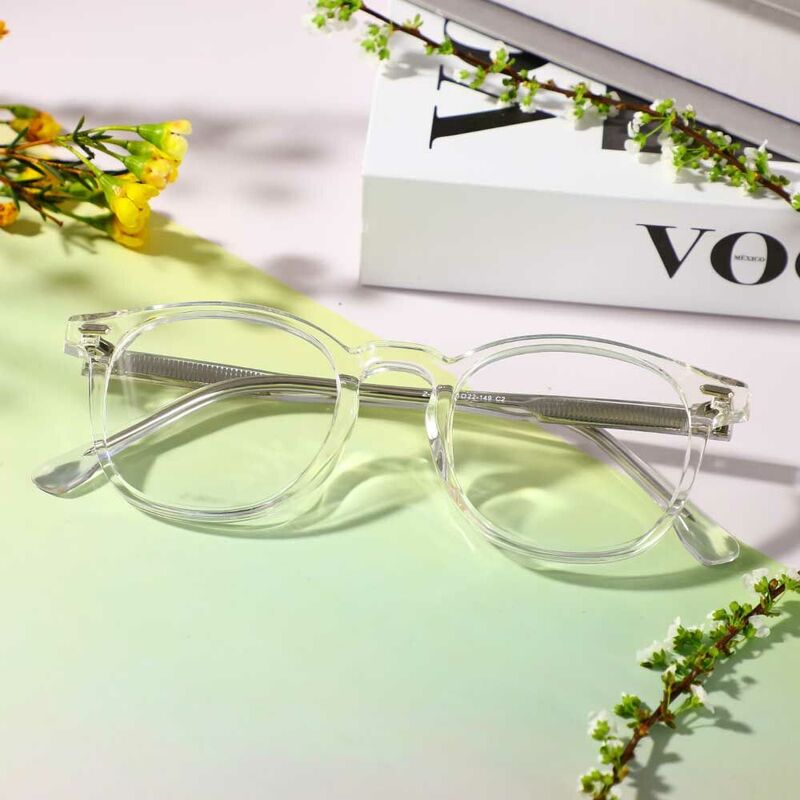 Scripps Round Clear Glasses