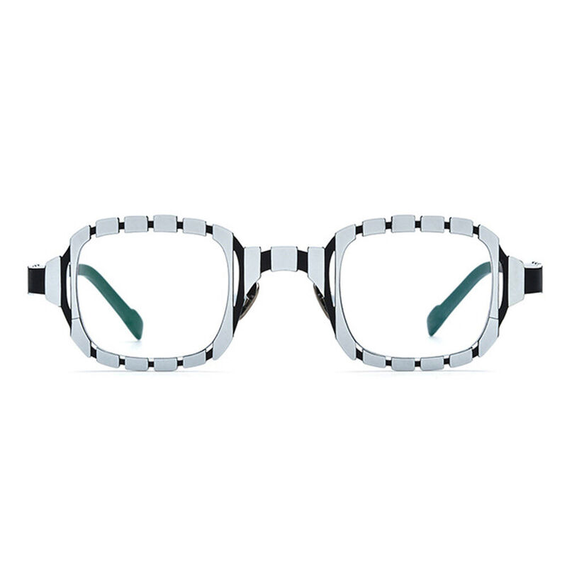 Constance Square White Glasses