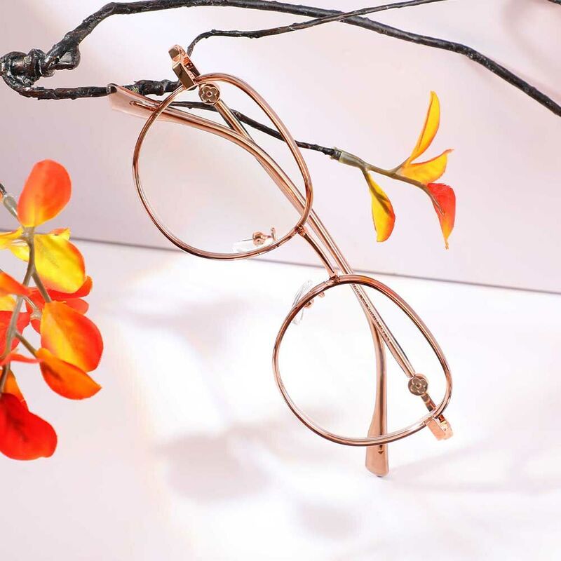 Meredith Square Brown Glasses