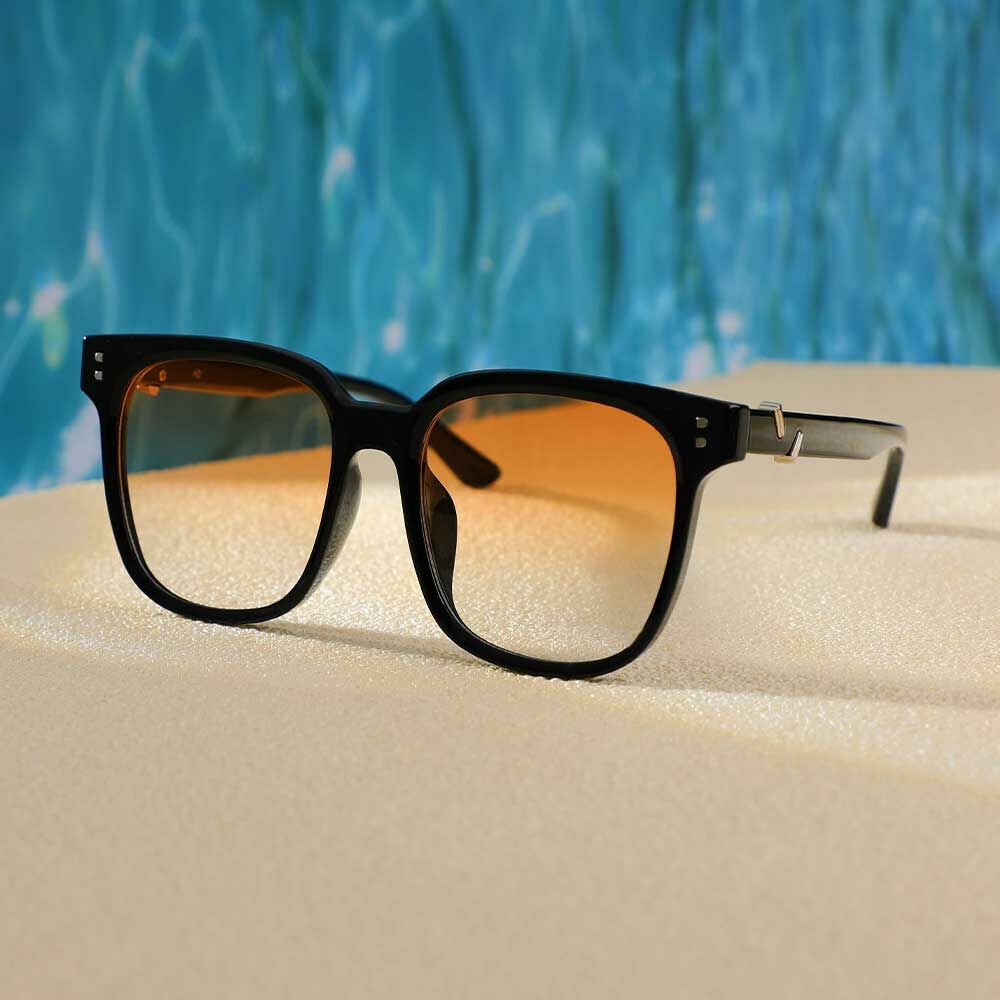 Eudora Quadratische Braune Sonnenbrille