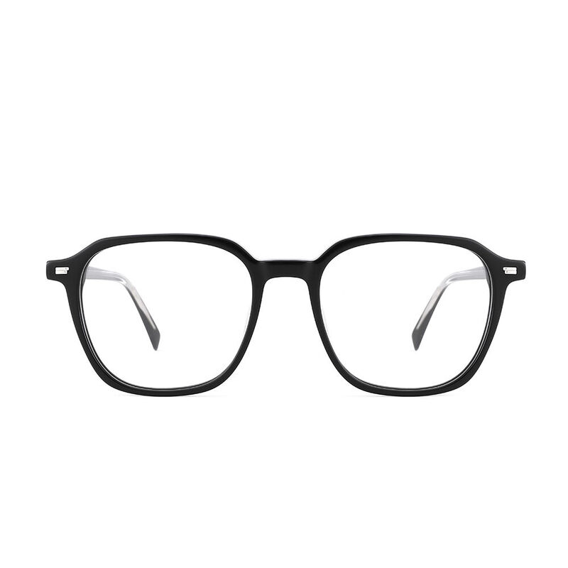 Zeny Geometric Black Glasses