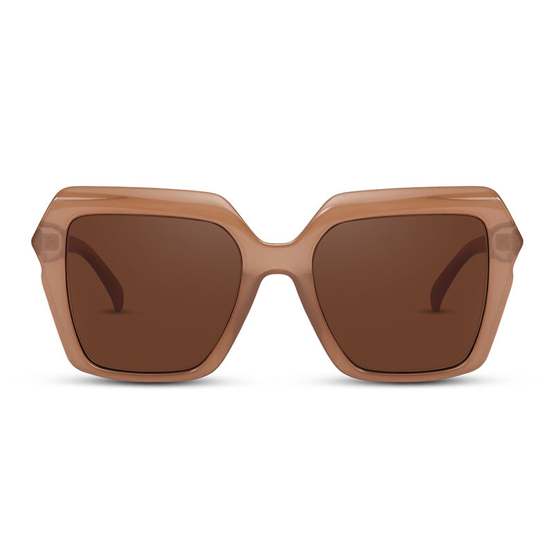 Sweet Heart Cat Eye Brown Sunglasses