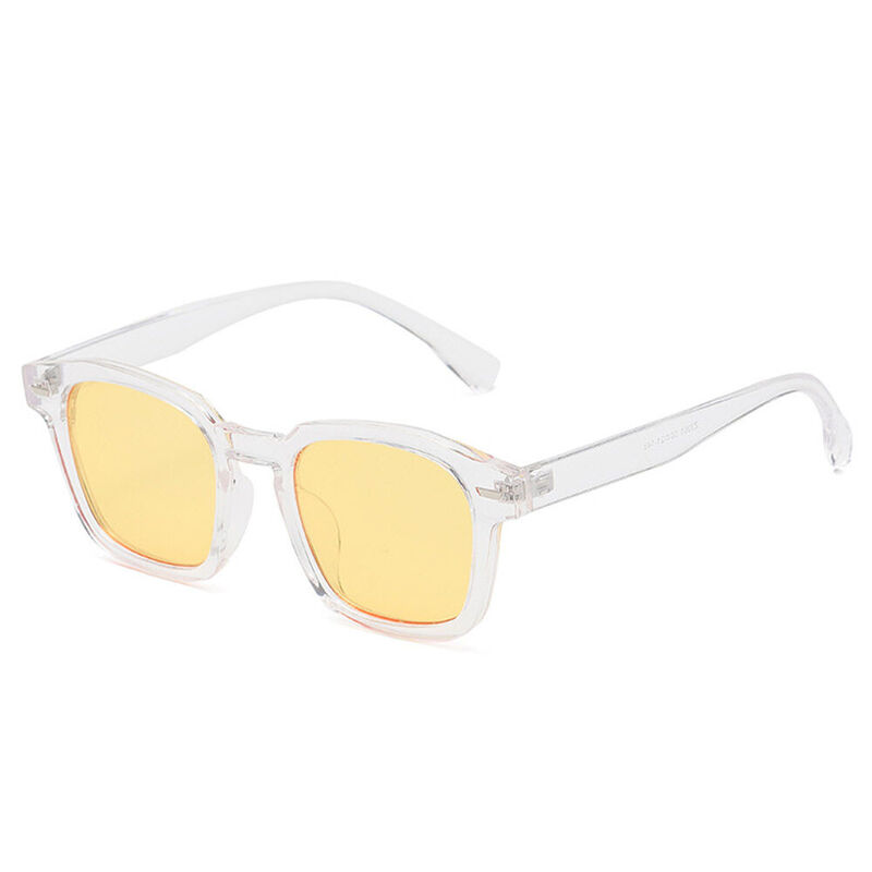 Amice Square Clear Yellow Sunglasses
