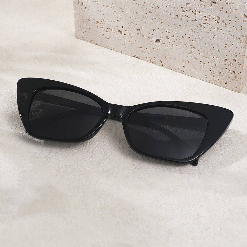 Karla Cat Eye Black Sunglasses