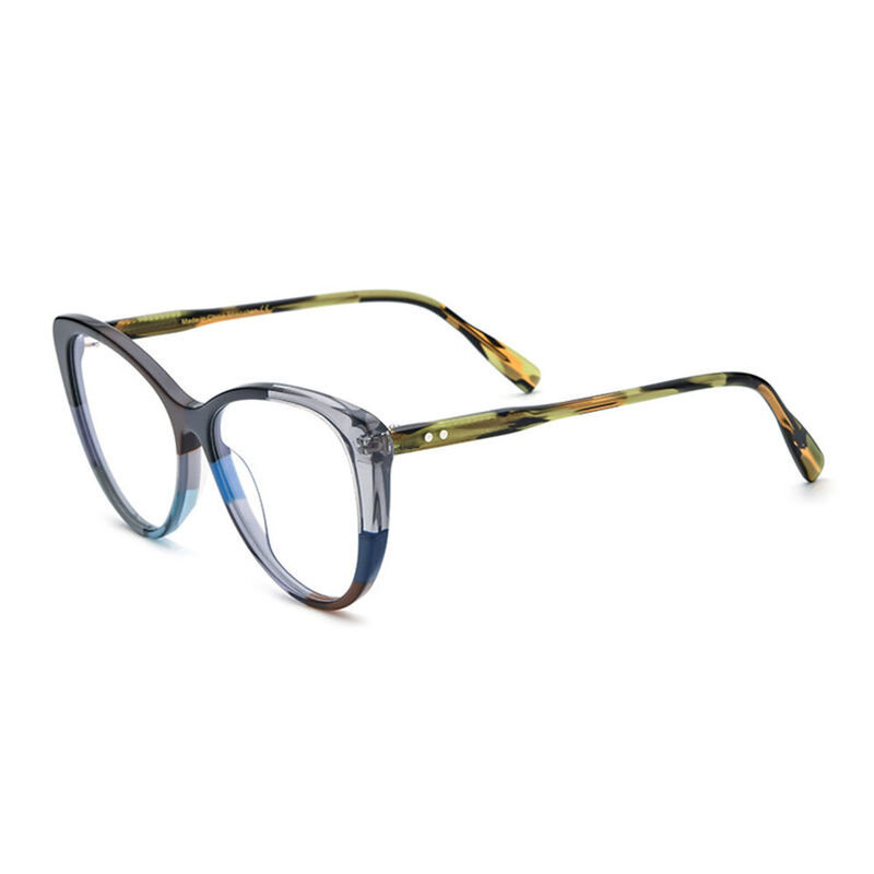 Ismail Cat Eye Gray Glasses