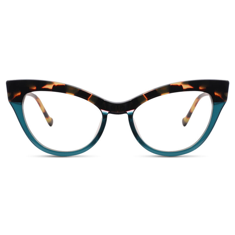 Martine Cat Eye Green Glasses