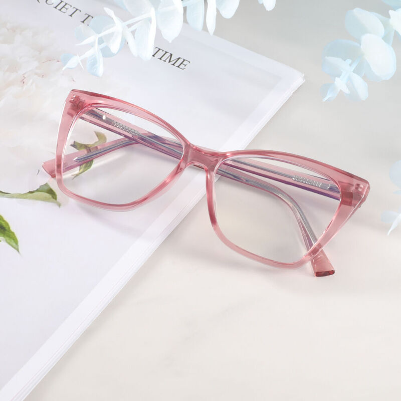 Beckett Cat Eye Pink Glasses