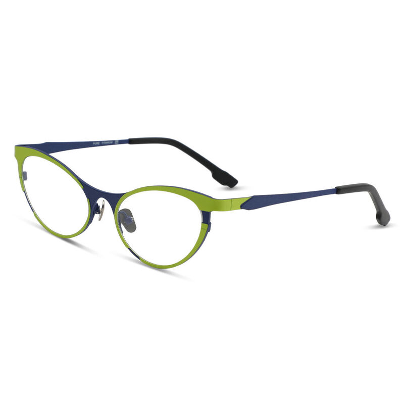 Neely Cat Eye Green Glasses