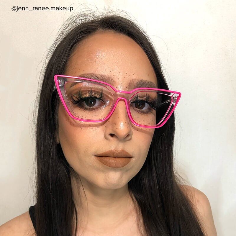 Elsa Cat Eye Rosa Brille