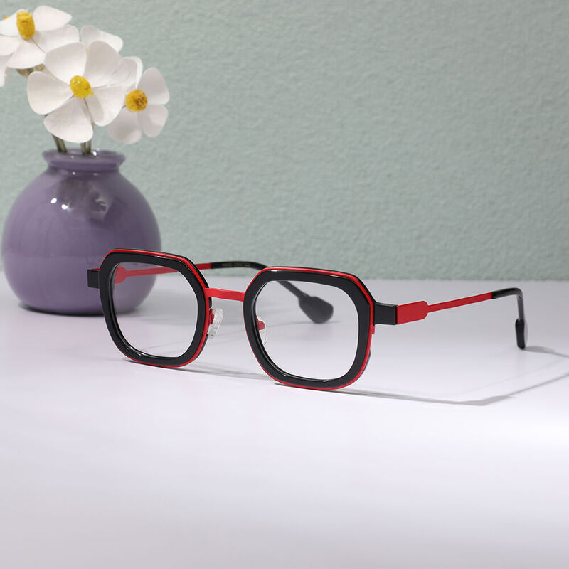 Luci Square Black Glasses