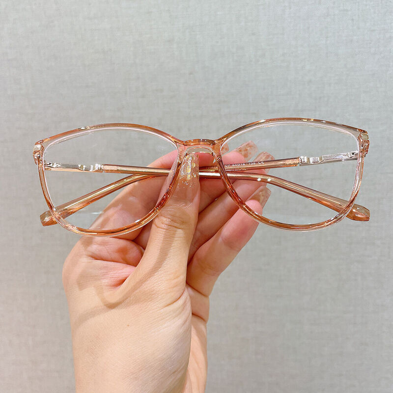 Rupea Cat Eye Brown Glasses