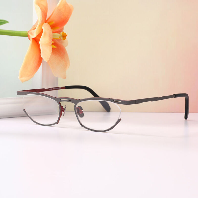 Jacoee Oval Brown Glasses