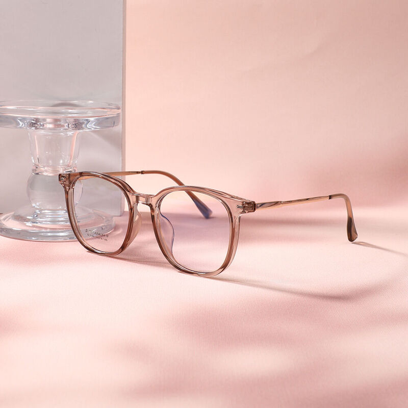 Gaske Square Brown Glasses