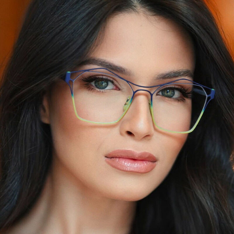 Field Geometric Blue Glasses