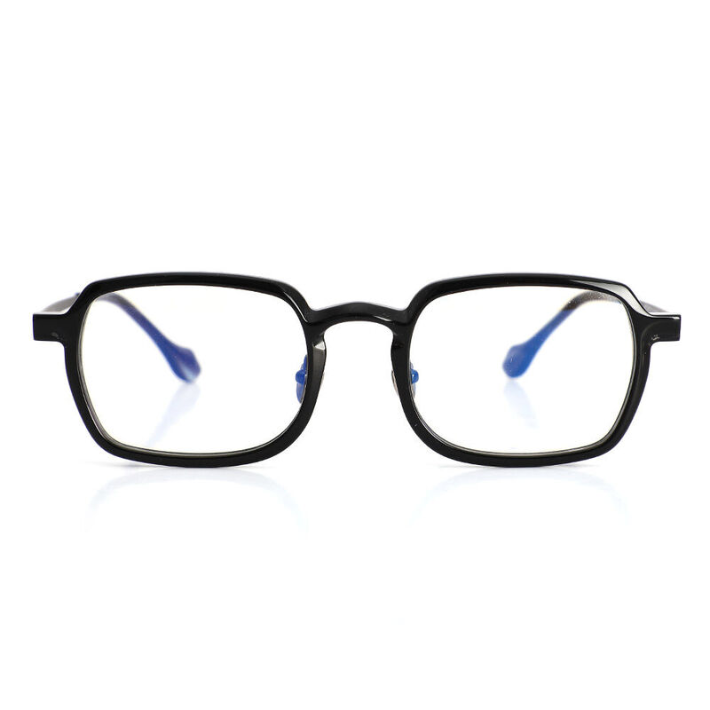 Afra Rectangle Black Glasses