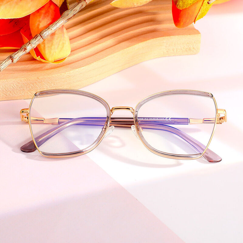 Gafas Graduadas Tipo 'Cat Eye' Grises Novia