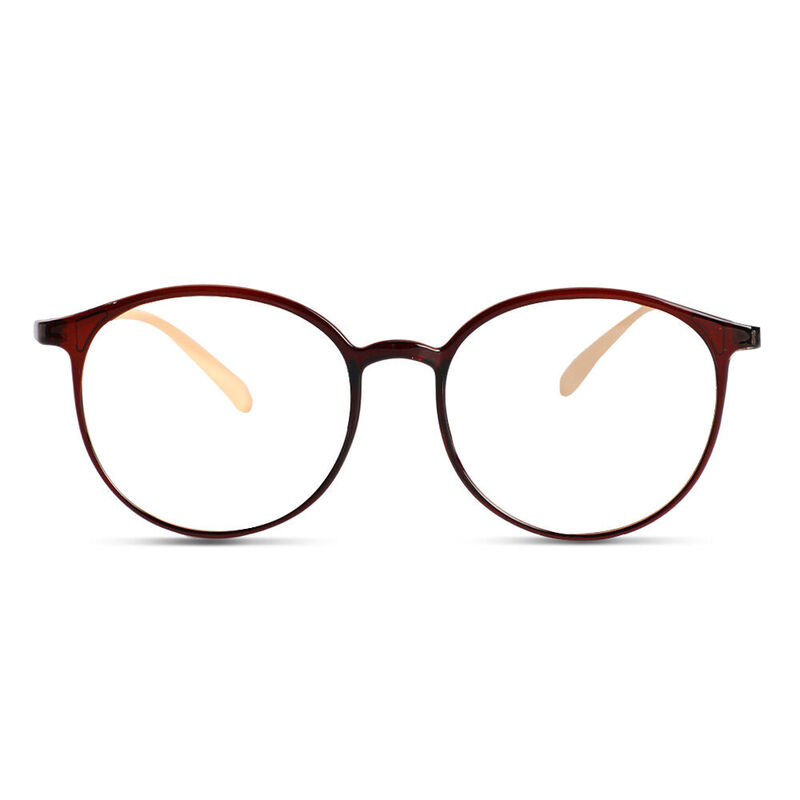 Ethel Runde Braune Brille