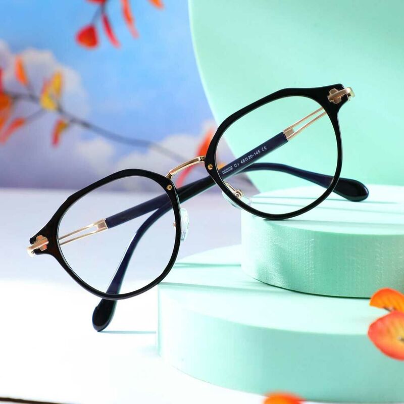 Moira Round Black Glasses