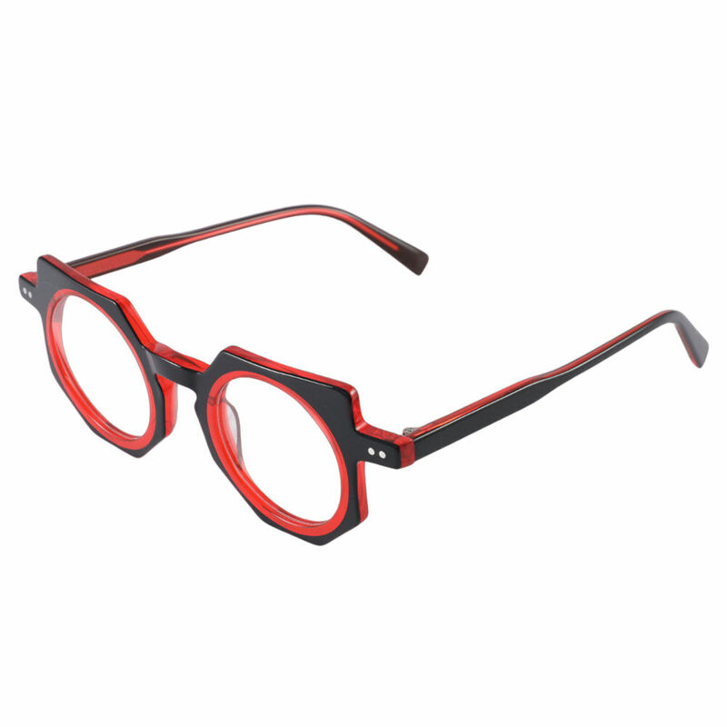 Walkley Geometric Red Glasses