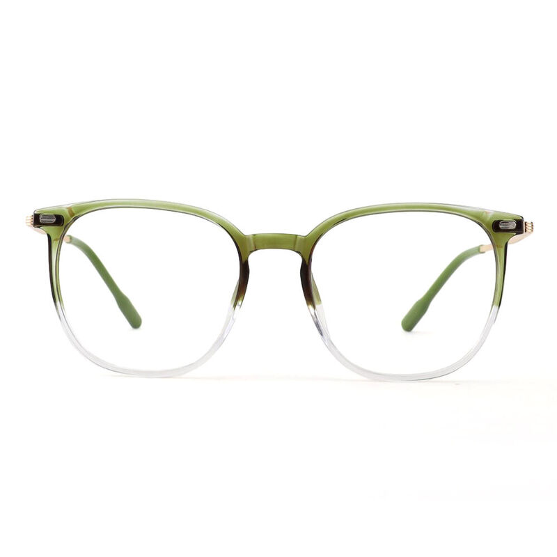 Rodger Round Green Glasses