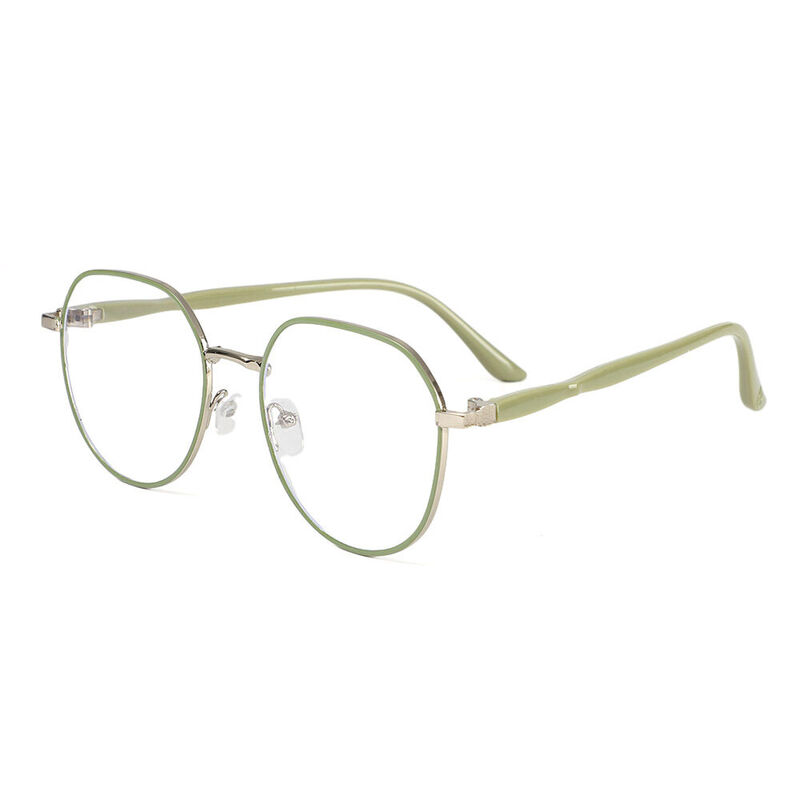 Gosse Round Green Glasses