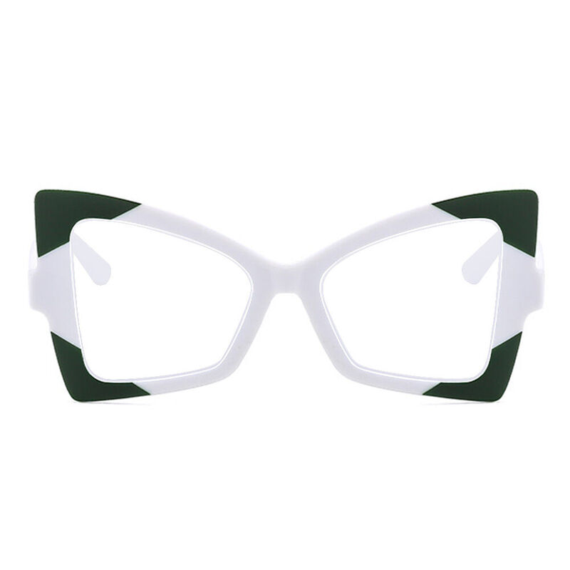 Alvio Cat Eye White Glasses