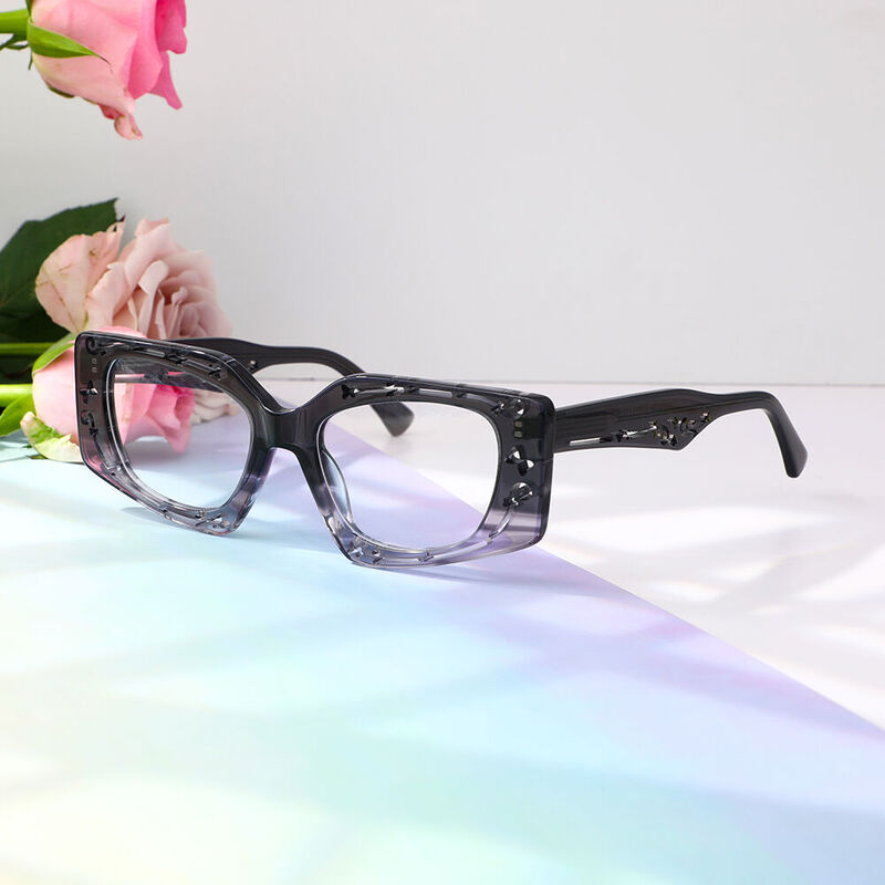 Zimmerma Geometric Grey Glasses