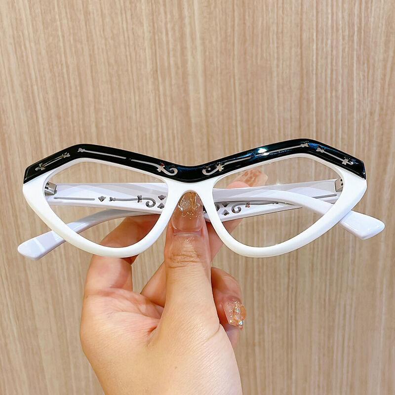 Congrev Cat Eye Beige Glasses