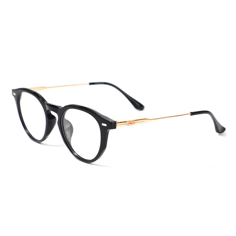 Noel Round Black Glasses