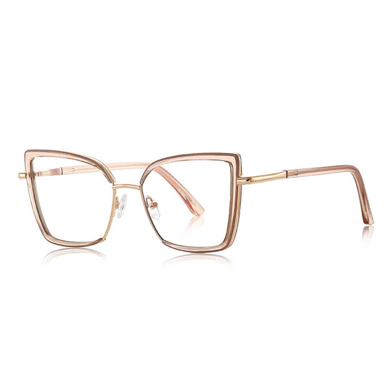 Madeline Cat Eye Pink Glasses