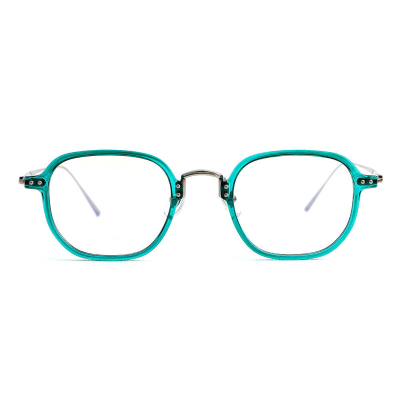 Marjorie Square Green Glasses