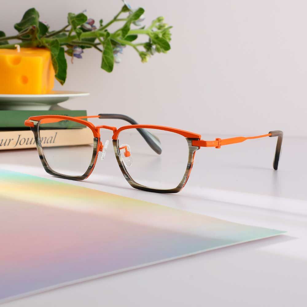 Archibald Rectangle Grey Glasses