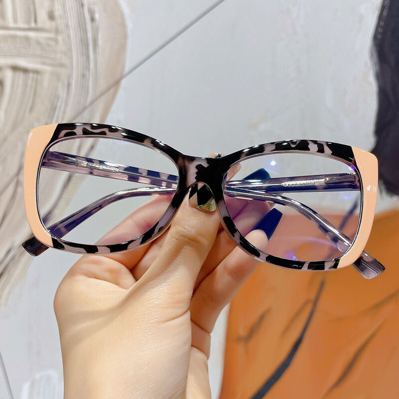 Sophie Cat Eye Leopard Glasses