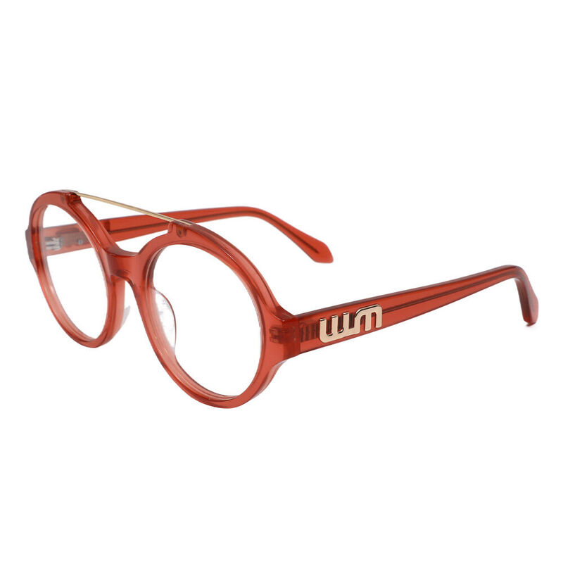 Elme Aviator Red Glasses