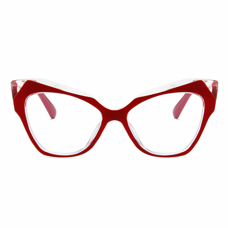 Rhod Cat Eye Red Glasses