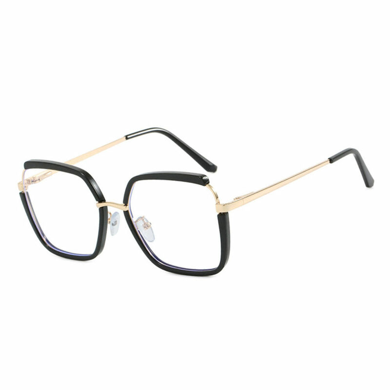 Lizzie Geometric Black Glasses