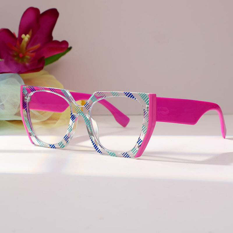 Pepys Cat Eye Pink Glasses