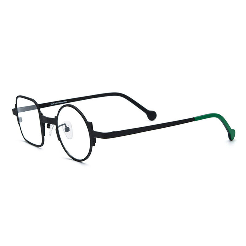 Stella Square Round Black Glasses