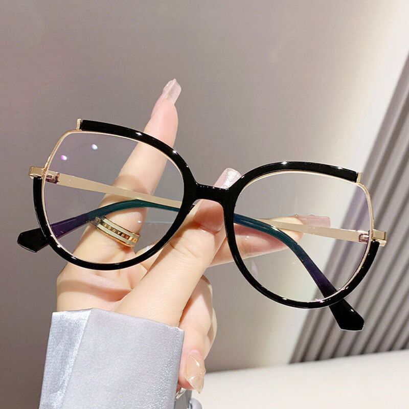 Giles Cat Eye Black Glasses