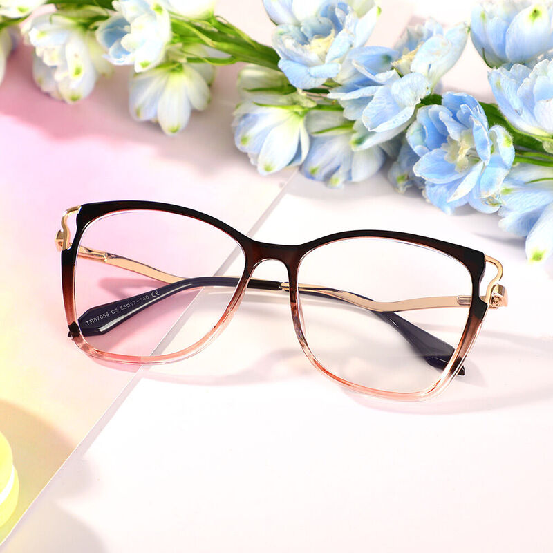 Henry Cat Eye Brown Glasses