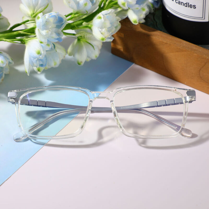 Lytton Rectangle Clear Glasses