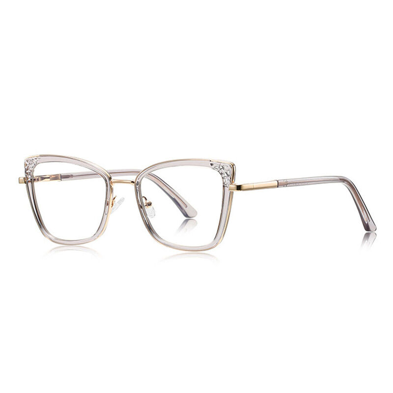 Viola Cat Eye Grey Glasses