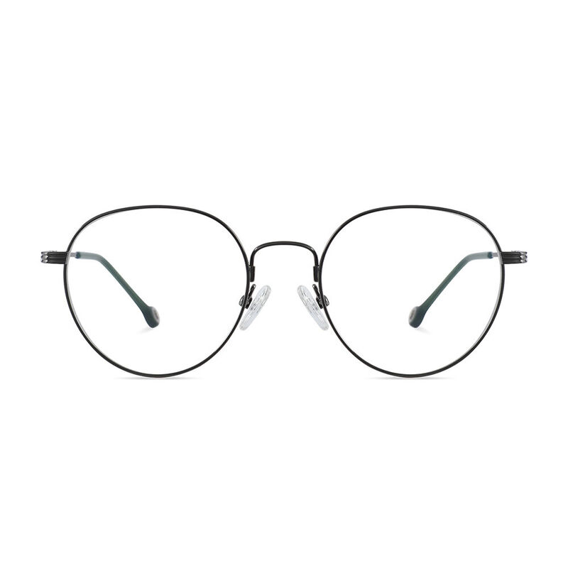 Samuel Round Gunmetal Glasses