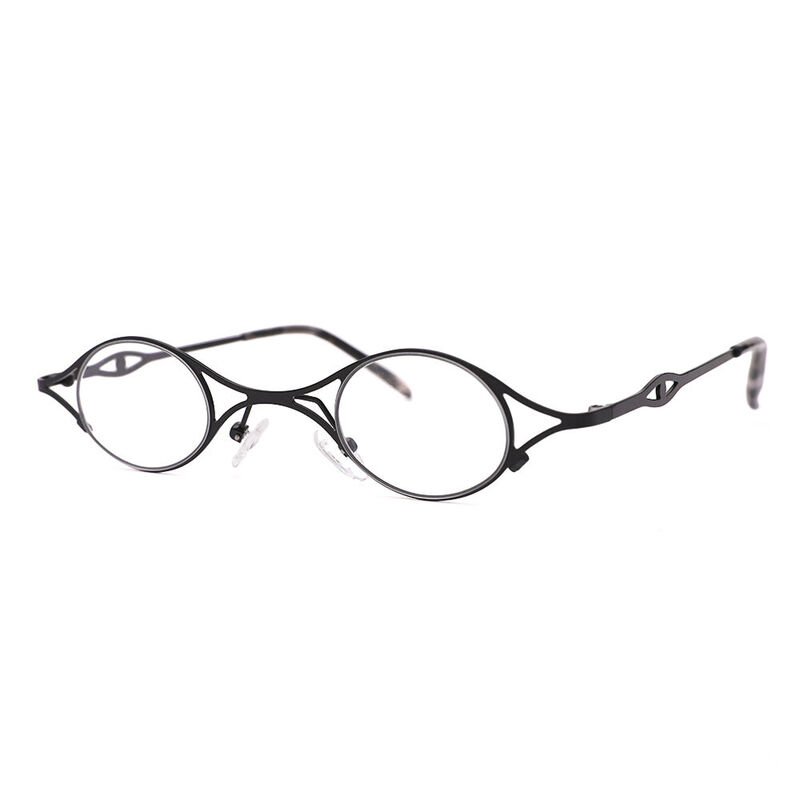 Tobey Oval Black Glasses