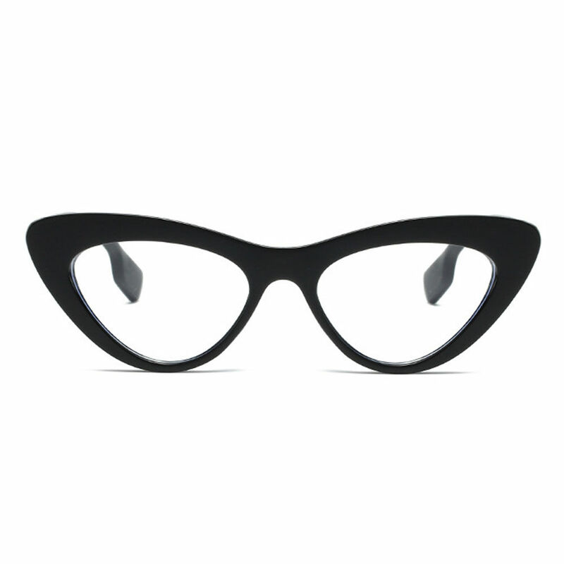 Emma Cat Eye Black Glasses