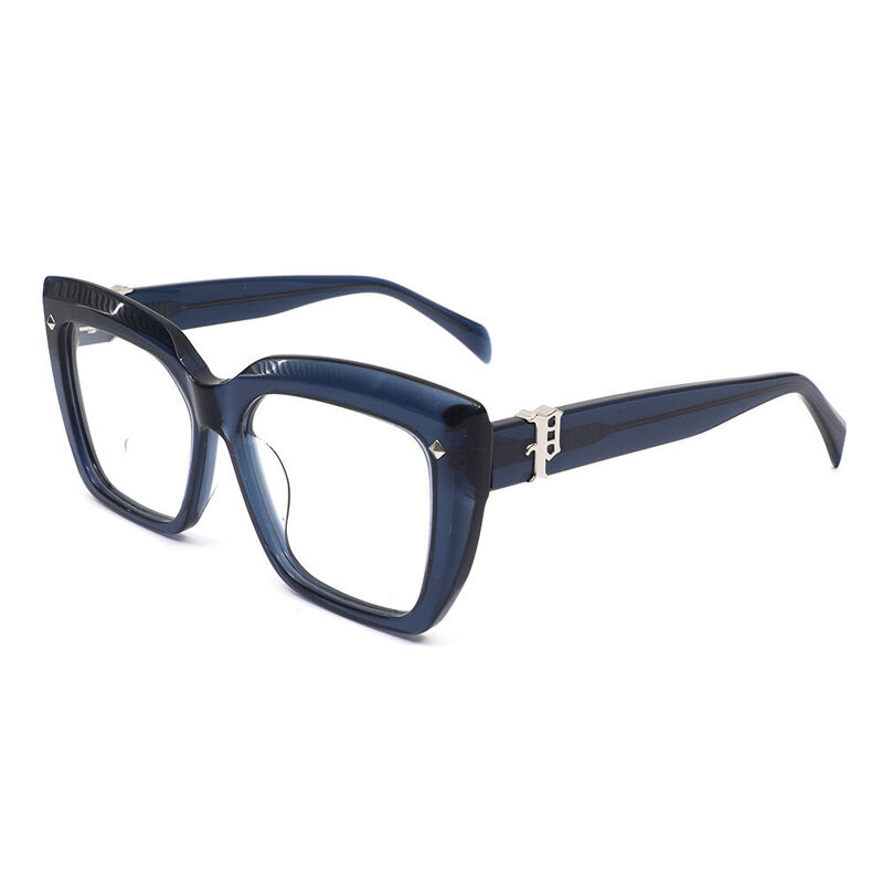 Bensi Cat Eye Blue Glasses