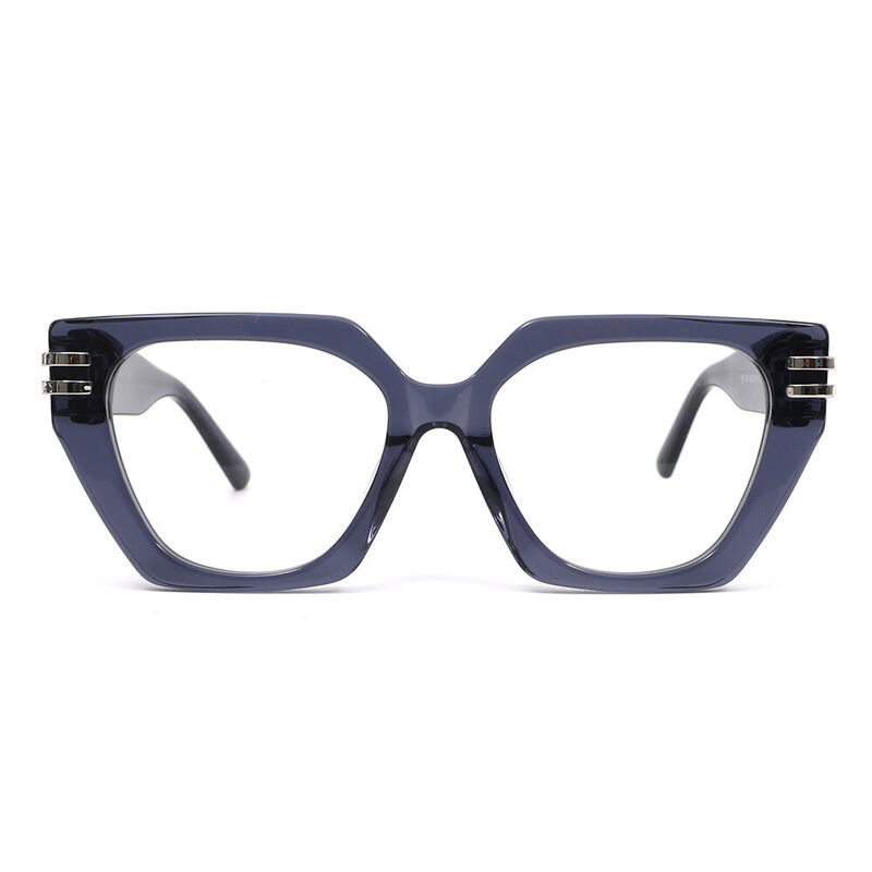 Godfe Cat Eye Blue Glasses